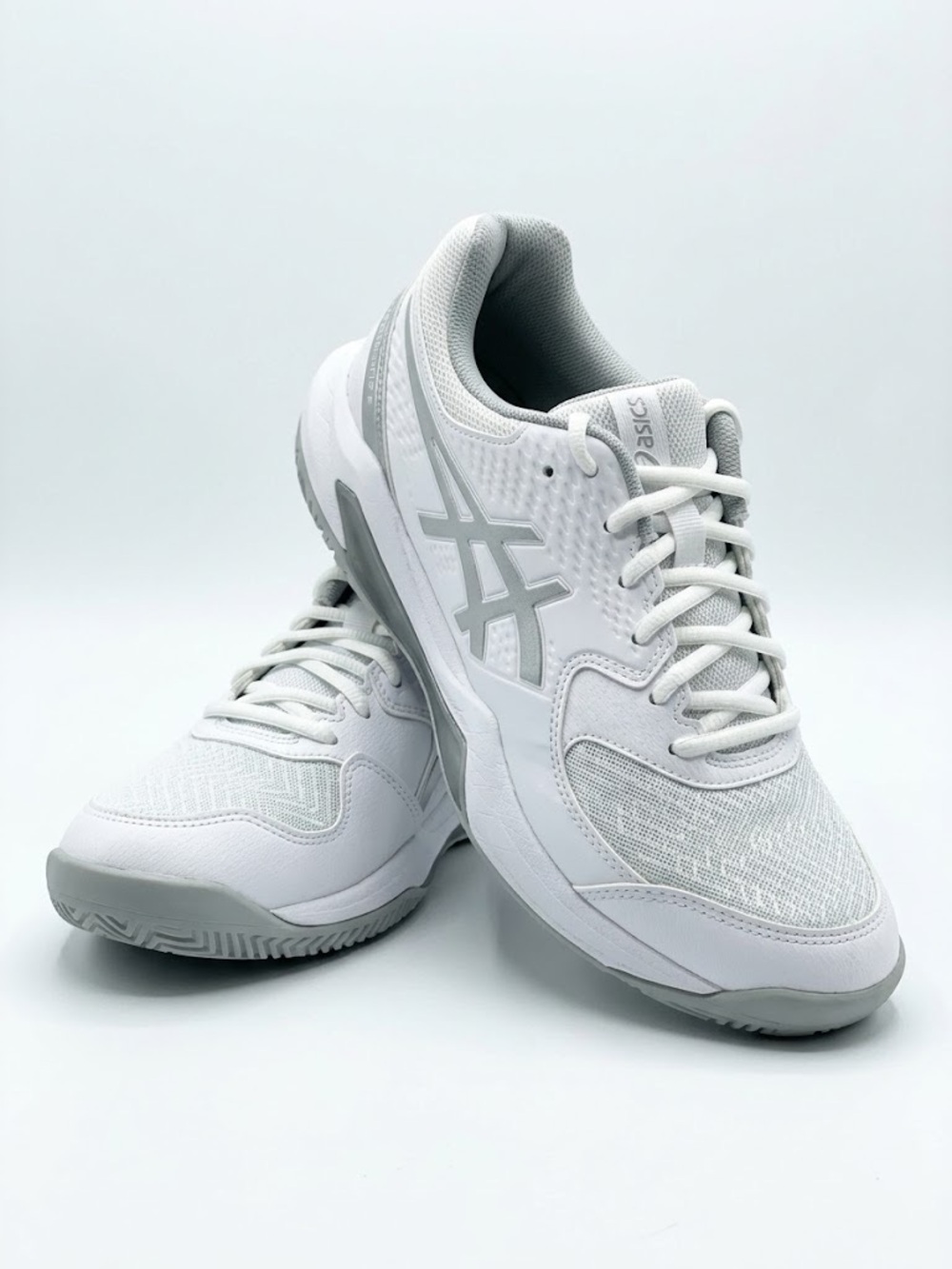 Asics Women's White and Light Gray Athletic Sneakers